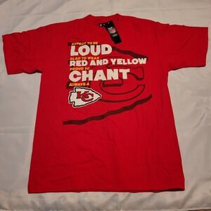 NFL Team Apparel Kansas City Chiefs Mens T Shirt Size Large Red